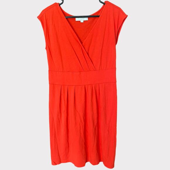 Ann Taylor LOFT Red Dress Small Cotton Modal - Picture 1 of 8